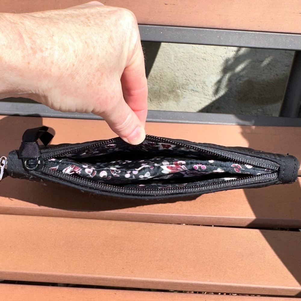 Vera Bradley Black RFID Travel Wallet in Performance Twill - Picture 4 of 6